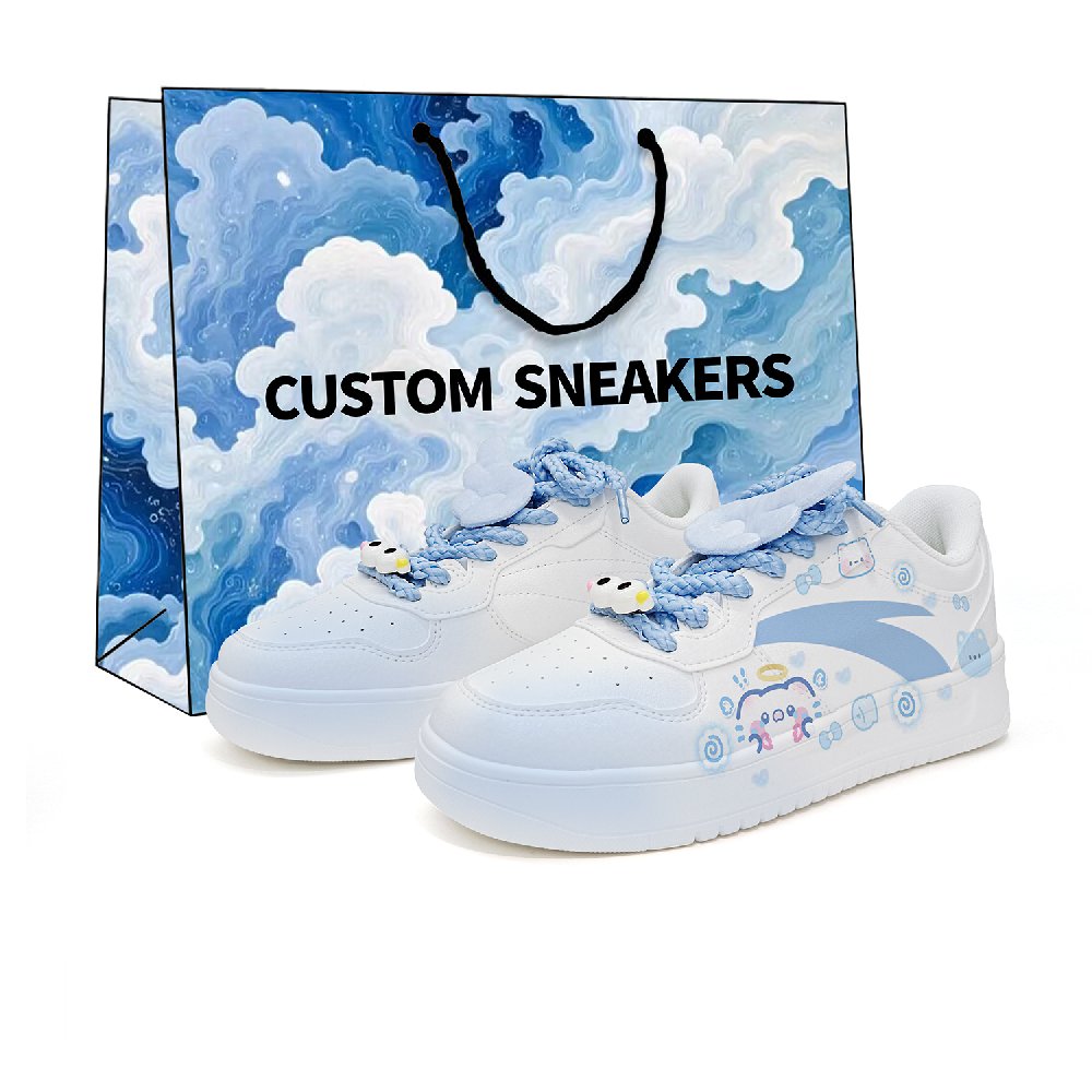 Anta Relaxed Lightweight And Breathable Low Top Skateboard Shoes Unisex Jade Blue Sea