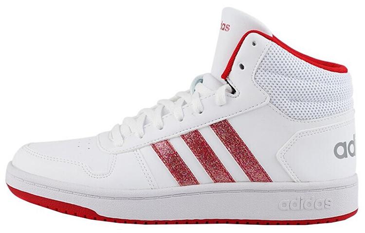 Adidas Hoops 2.0 Mid 'White Red' Women's