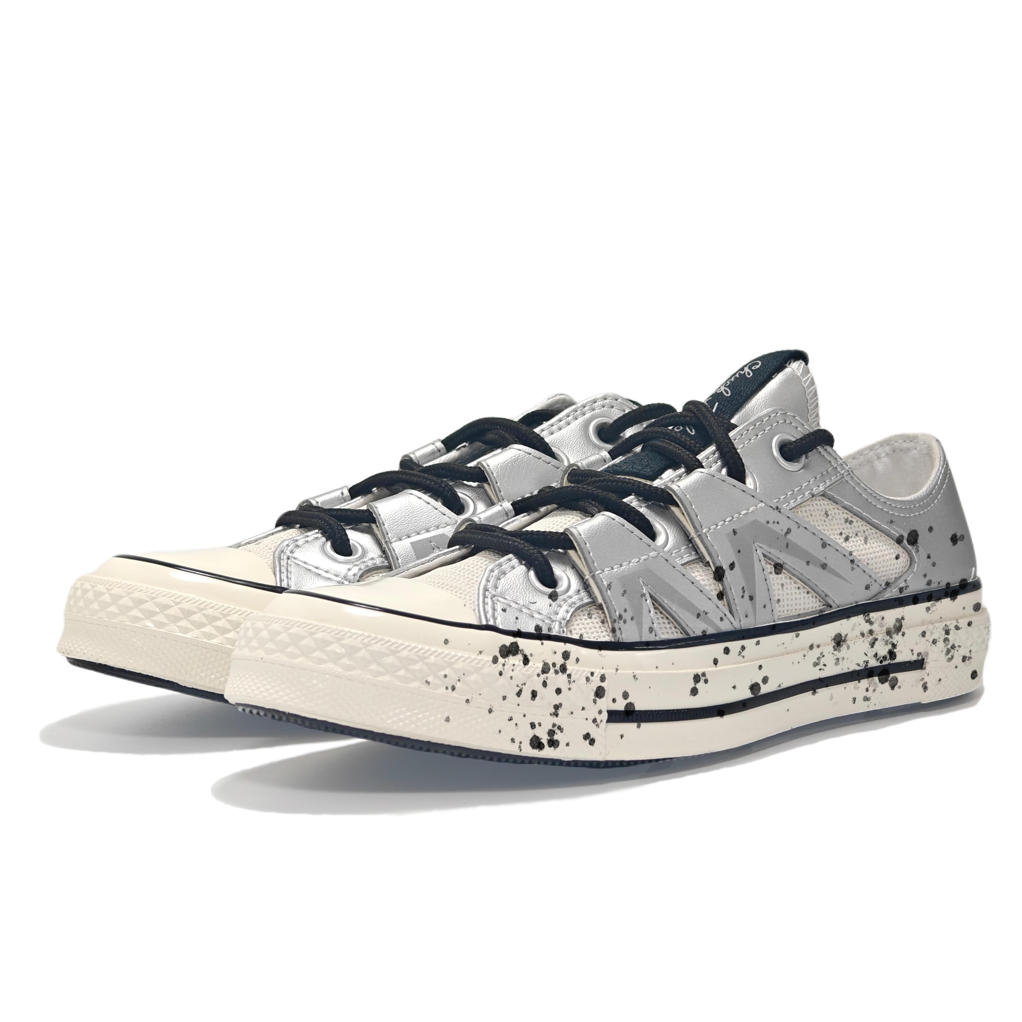 Converse 1970s Anti Slip Wear Resistant Low Top Skateboard Shoes Unisex Silver купить в интернет-магазине Yoocart с быстрой доставкой по России.