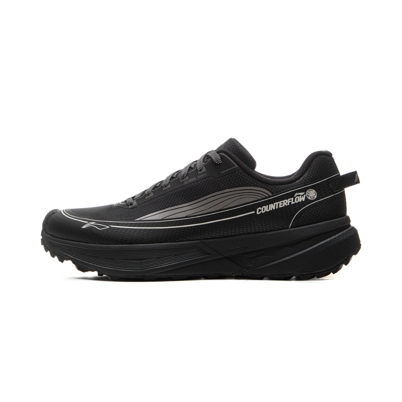 LiNing CF Tracing, Hiking Scenery Abrasion Resistant Reflective Rebound Low Top Hiking Shoes Unisex Black