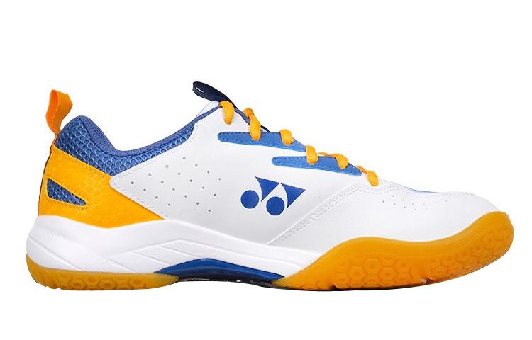 YONEX Power Cushion Badminton Shoes Unisex Low-Top White Navy Blue