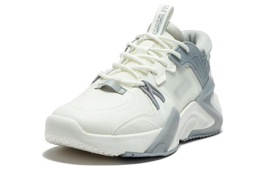 361° Vast Cushioning Slip Resistant Low Top Casual Shoes Men's White