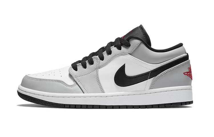 Jordan Air Jordan 1 Anti Slip Wear Resistant Low Top Vintage Basketball Shoes Men's Smoke Gray