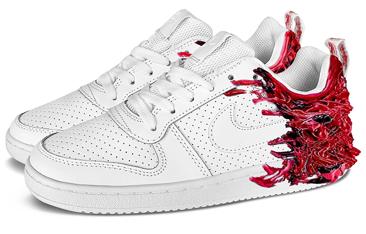 Nike Court Borough Low Triple White Low-Top Skateboard Shoes Men's Black Red купить в интернет-магазине Yoocart с быстрой доставкой по России.
