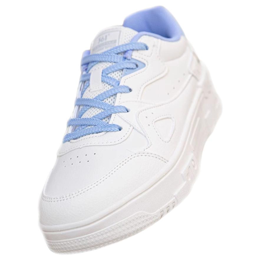 361° Life Collection Anti Slip Wear Resistant Low Top Skateboard Shoes Women's White Blue