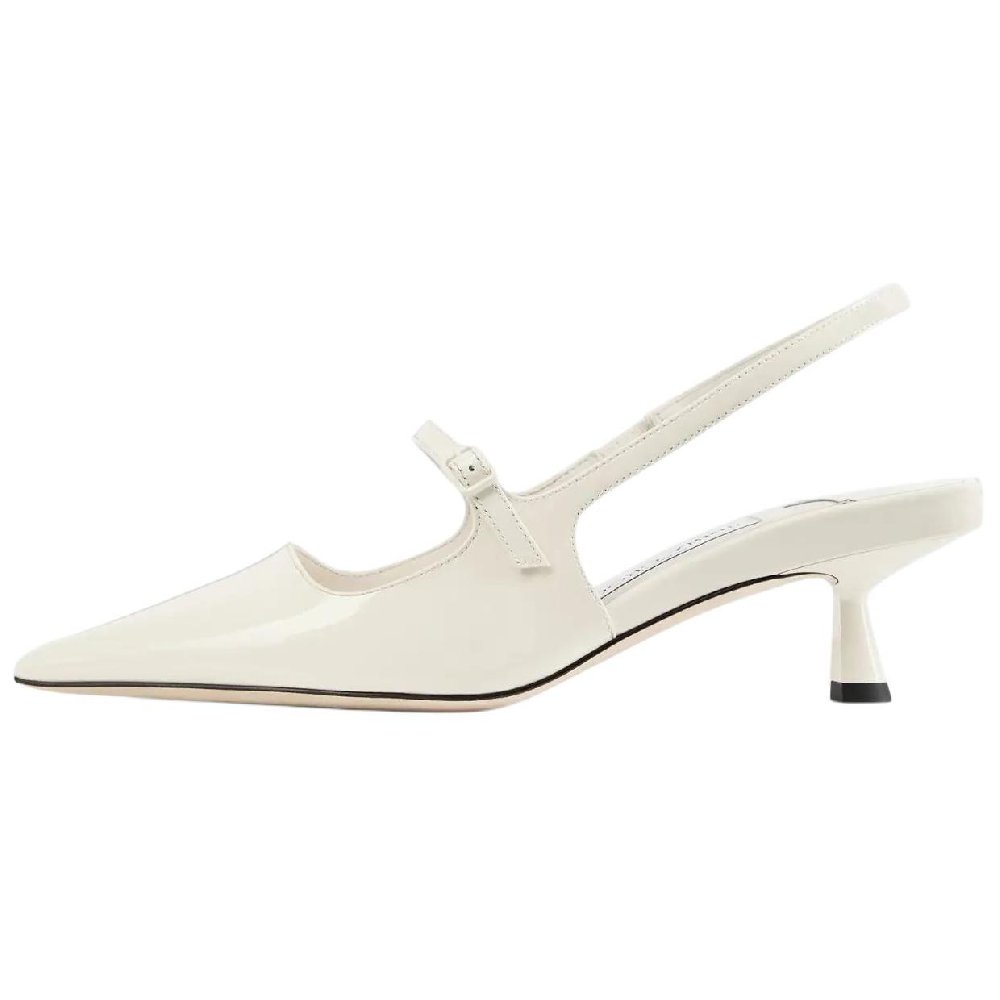 Jimmy Choo Didi Irregular Heel High Heels 4.5cm Women's Latte