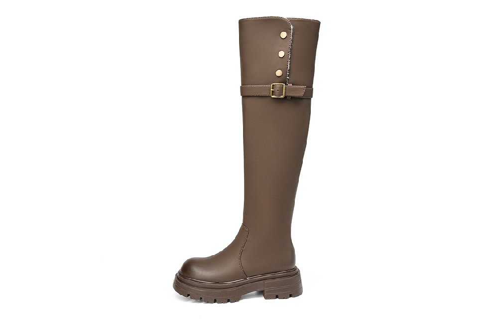 EBLAN Knee high Boots Women's Brown