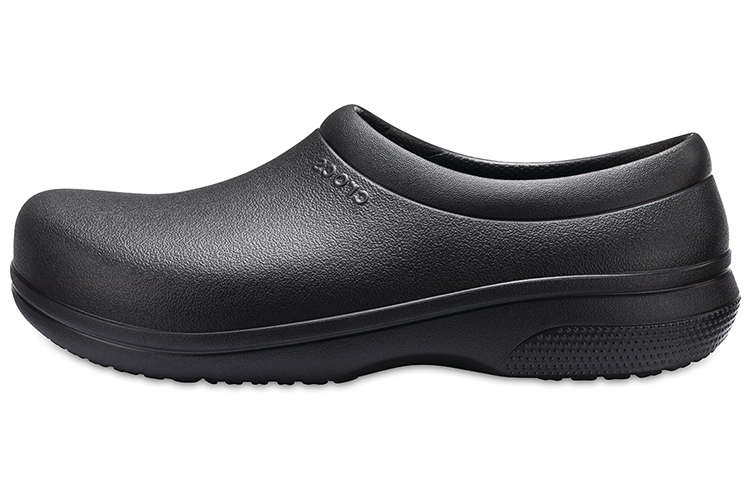 Crocs On The Clock Slip Resistant Work Slip On Black