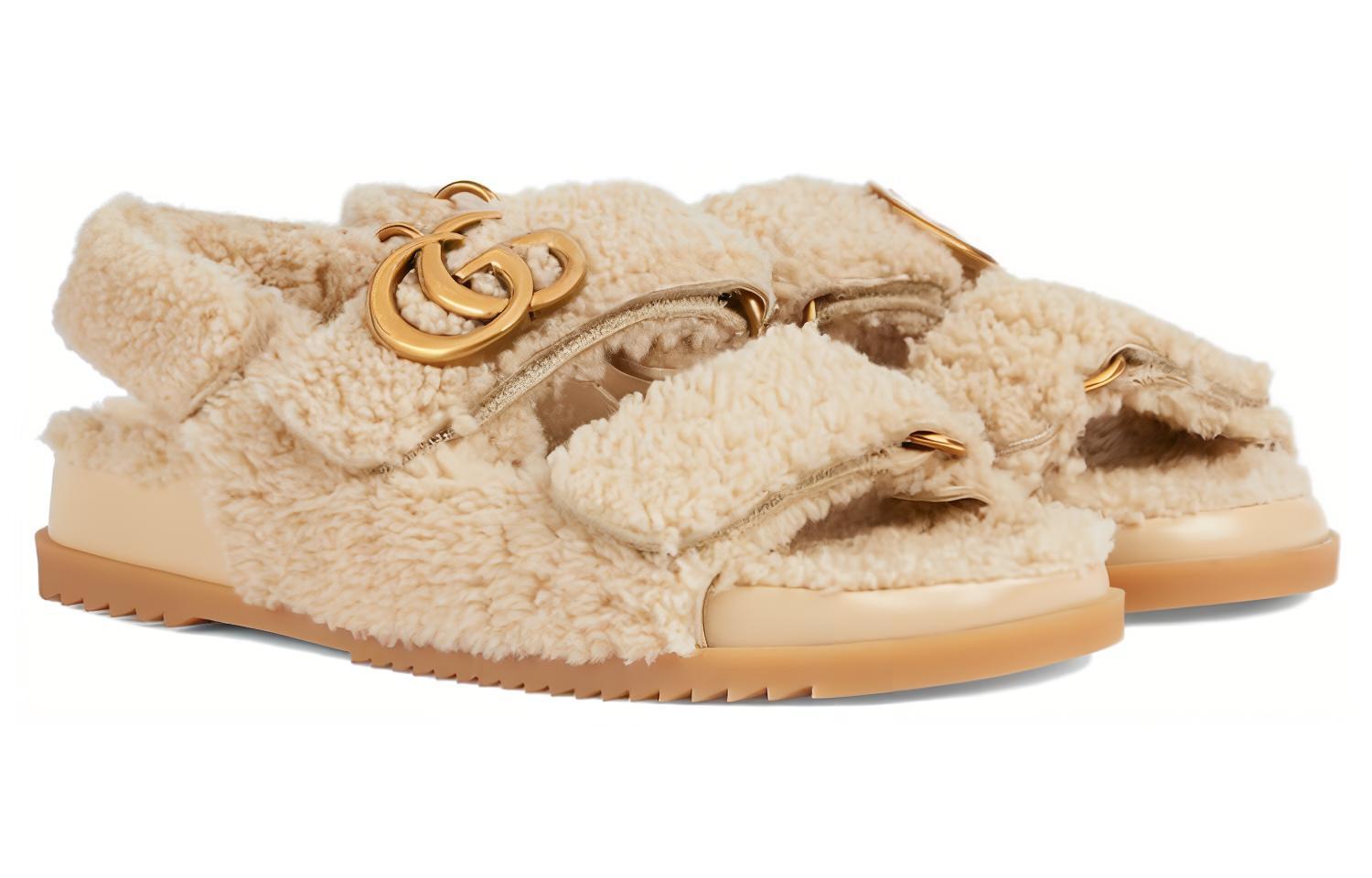 GUCCI Beach Sandals Women's Beige купить в интернет-магазине Yoocart с быстрой доставкой по России.