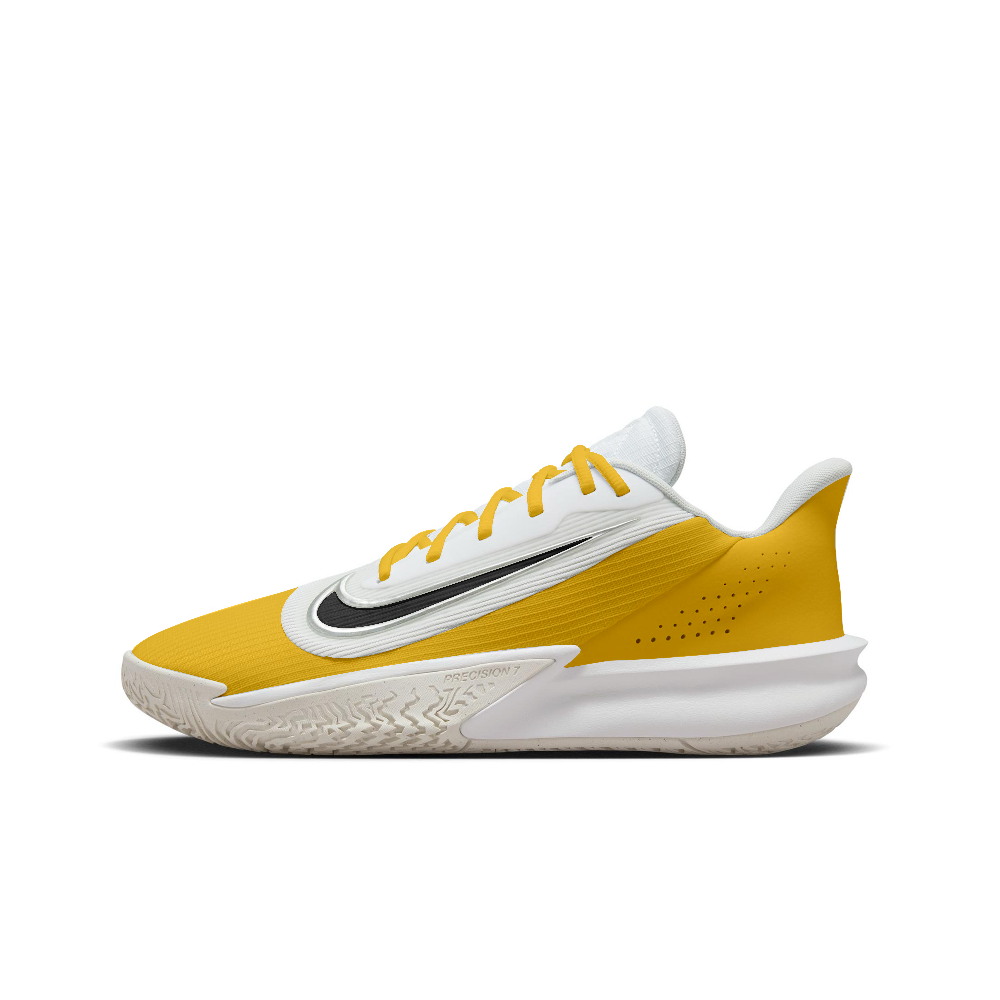 Nike Precision 7 Abrasion Resistant Low Top Basketball Shoes Men's Lemon