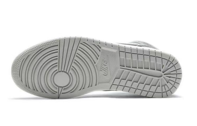 Jordan Air Jordan 1 Cushioning Anti-Slip Wear-Resistant Breathability Mid-Top Vintage Basketball Shoes Men's Smoke Gray купить в интернет-магазине Yoocart с быстрой доставкой по России.