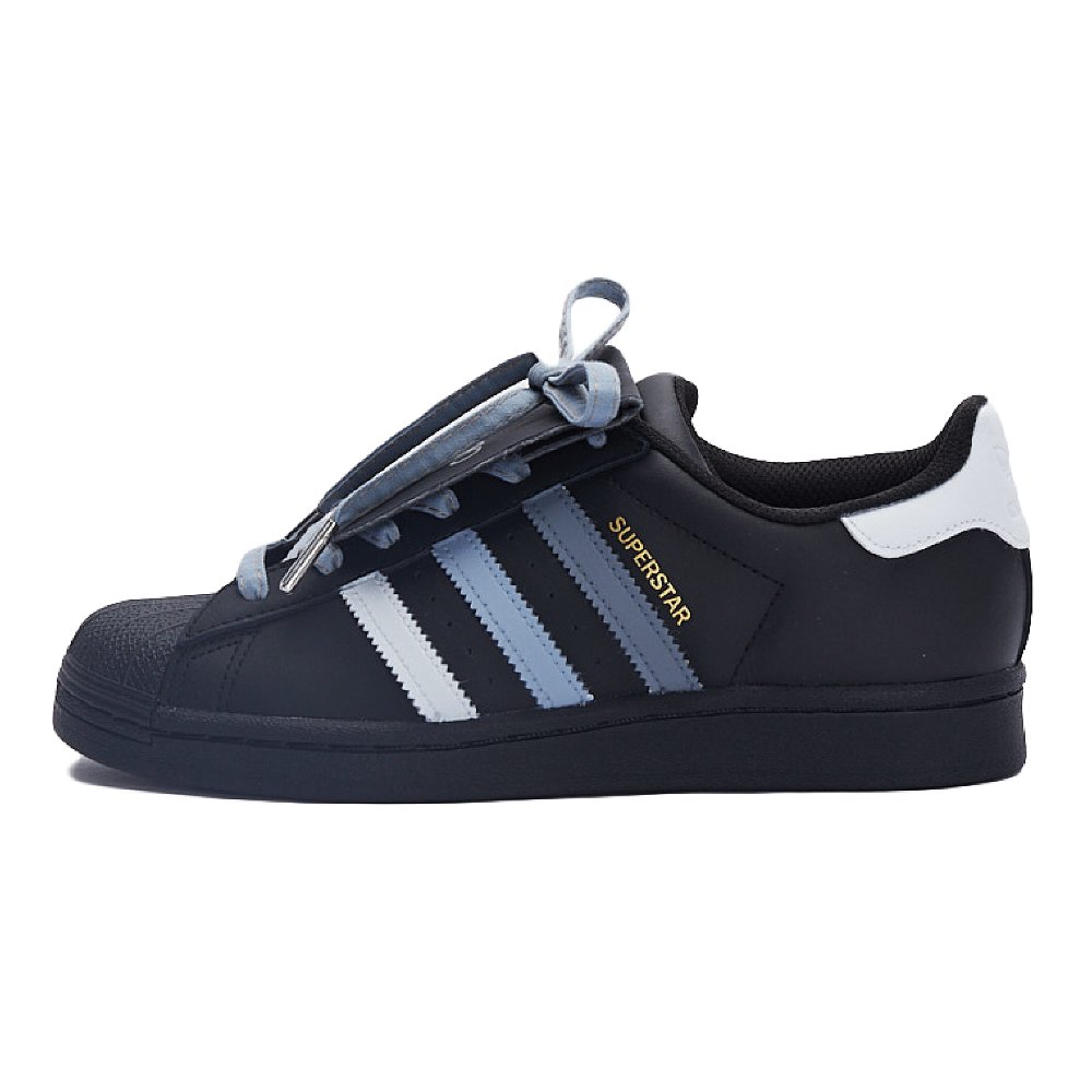 Adidas Originals SUPERSTAR Anti Slip Wear Resistant Low Top Skateboard Shoes Unisex Blue Black
