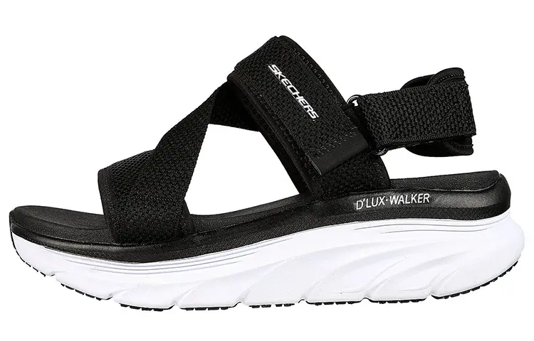Skechers Relaxed Fit Beach Sandals Women's Black/White