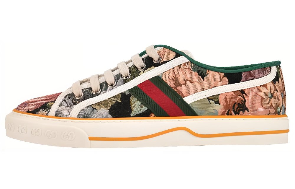 GUCCI Tennis 1977 Low Top Stylish Skateboarding Shoes Men's Green