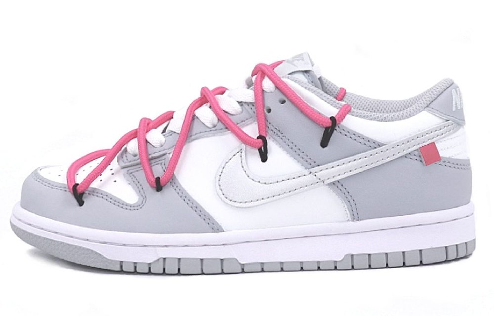 Nike Dunk Skateboard Shoes Women's Low-Top Gray Rose