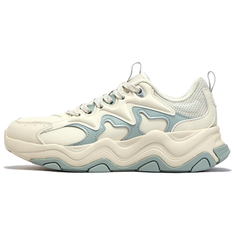 361° Slip Resistant And Abrasion Resistant Coverage Low top Casual Shoes Women's Beige Blue