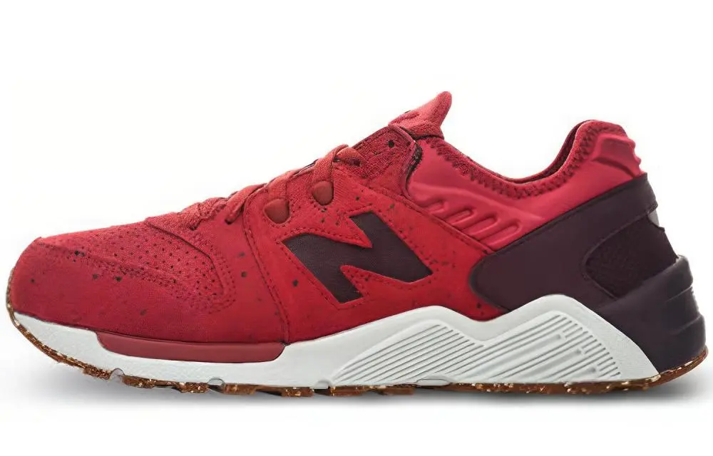 New Balance 009 Speckle Suede Supernova Red