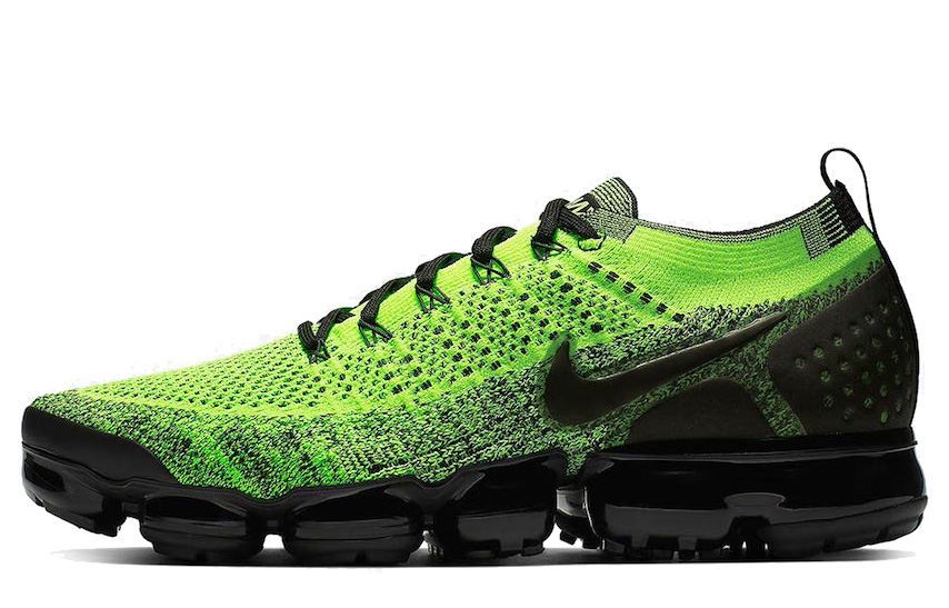 Nike Air VaporMax Flyknit 2 Volt Black