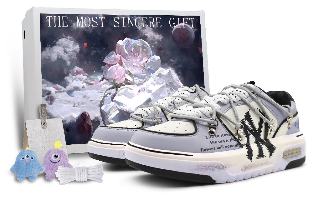 MLB Chunky Liner Low-Top Skateboard Shoes Unisex Taro Purple