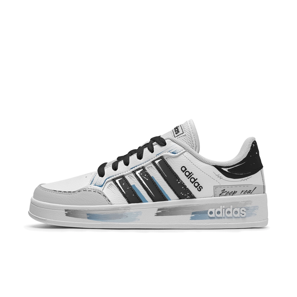 Adidas Neo Breaknet Flight Journal Slip Resistant Abrasion Resistant Low top Skateboard Shoes Unisex Blue, White