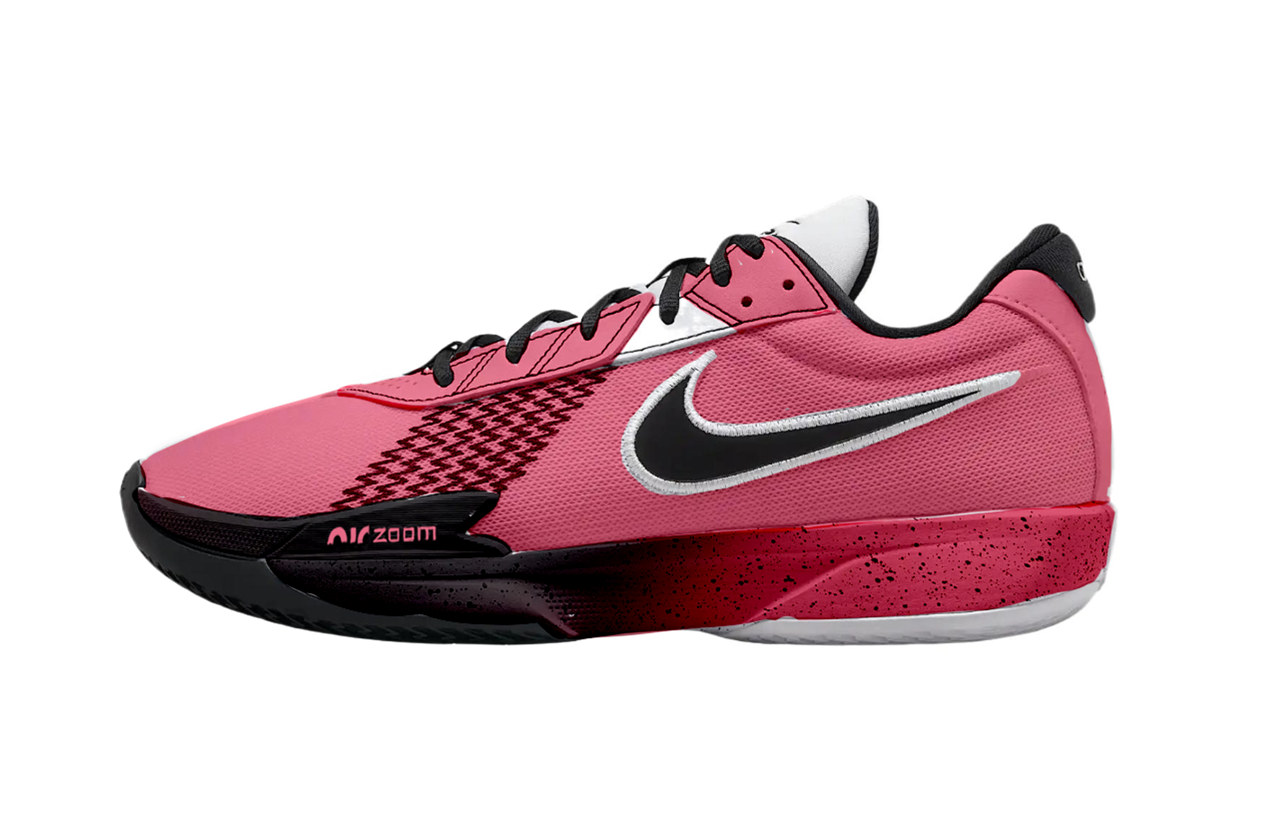 Nike Air Zoom GT Cut Cushioning, Wear Resistant Low top Basketball Shoes Unisex Rose Red