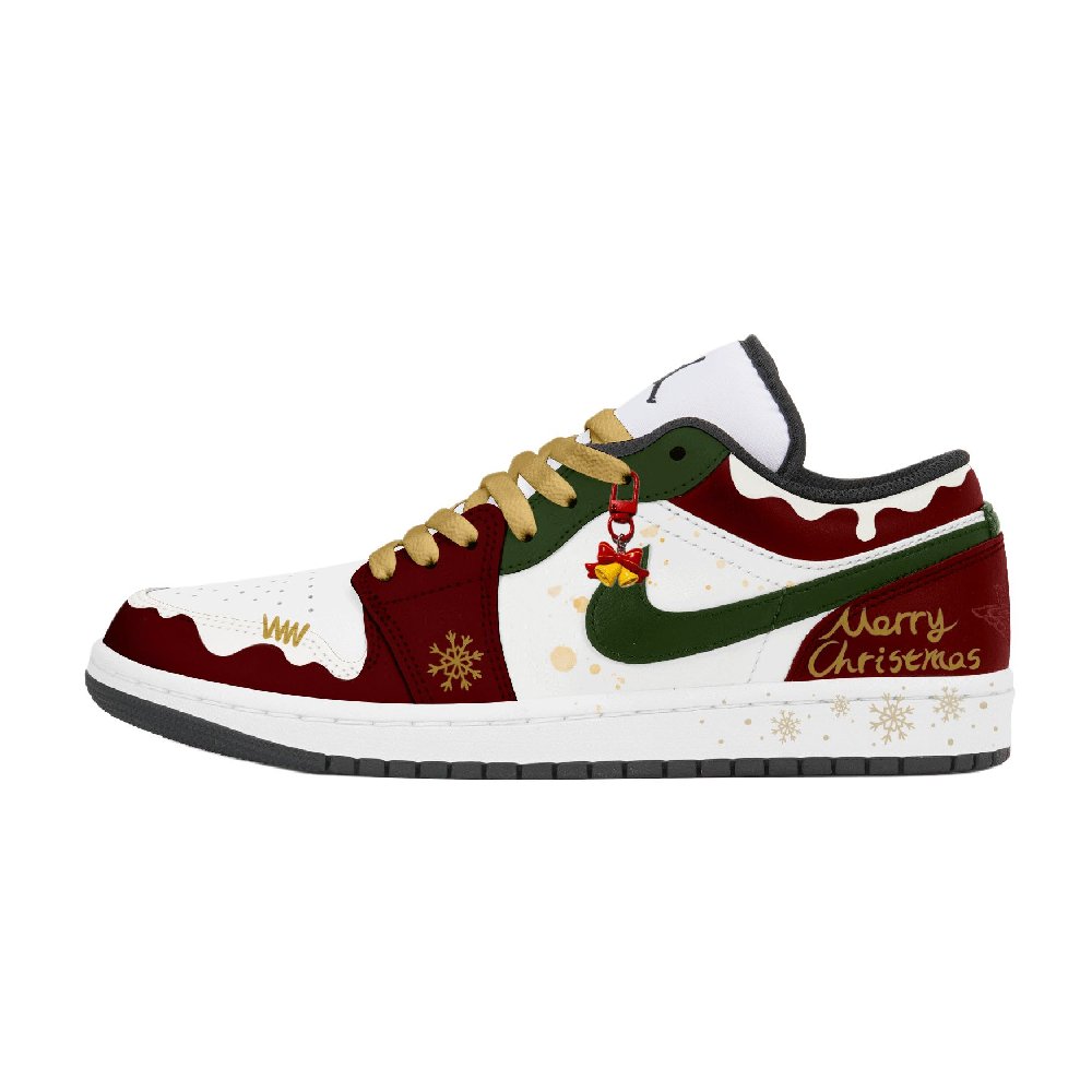 Jordan Air Jordan 1 Abrasion Resistant Low Top Vintage Basketball Shoes Men's Dark Red