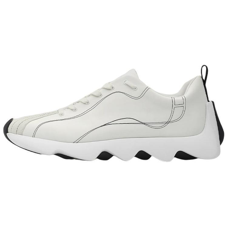 HERMES Envol Abrasion Resistant Low Top Casual Shoes Men's White