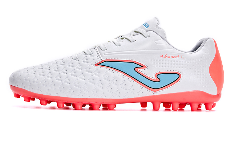 Joma MG Rubber Short Studs Anti Slip Wear Resistant Soccer Shoes Men's White Red