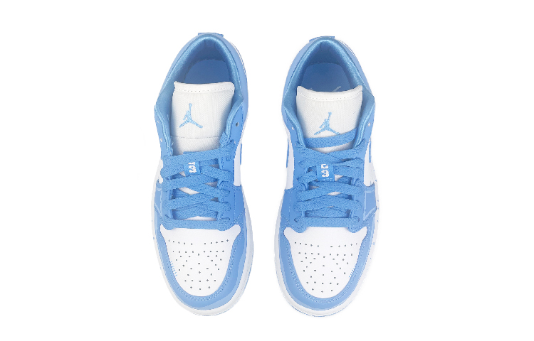 Jordan Air Jordan 1 Low Top Vintage Basketball Shoes Women's Blue White купить в интернет-магазине Yoocart с быстрой доставкой по России.