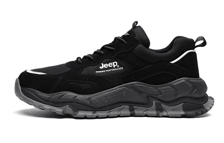 Jeep Low-Top Casual Shoes Men's Black