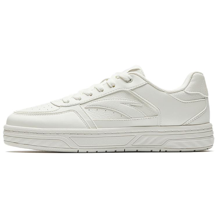 Anta BaiChuan Wear resistant And Lightweight Low Top Skateboard Shoes Men's Ivory White