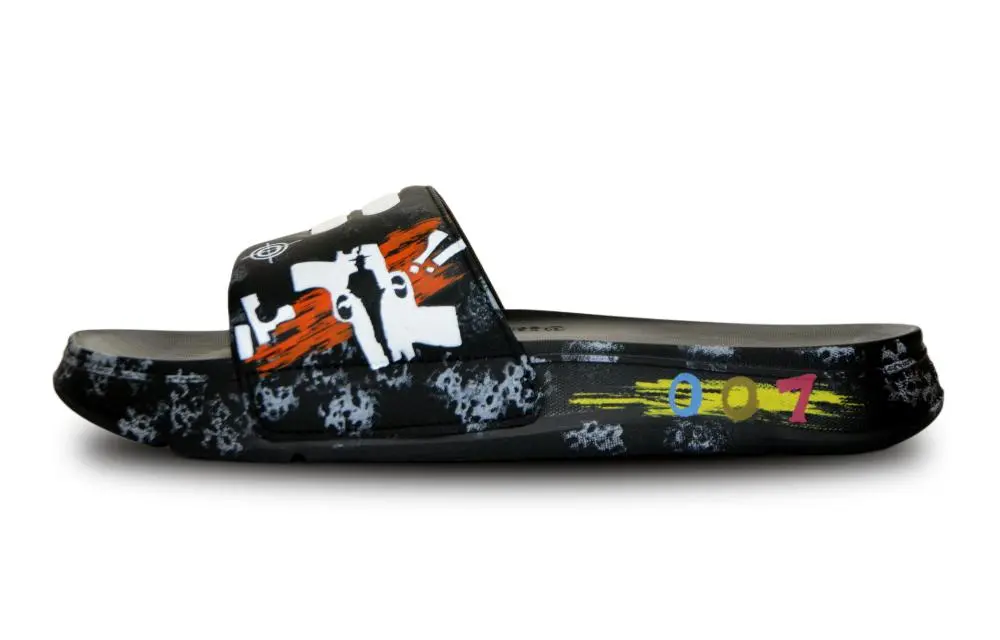 FILA FUSION COMO Slip-Resistant Slide Slippers Men's Black