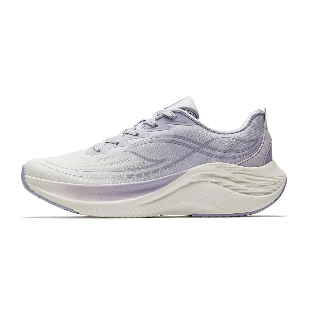 Anta Low top Running Shoes Women's Ivory White/Light Purple Gray