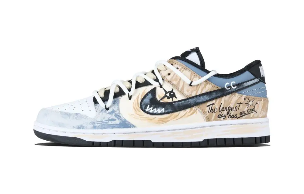 Nike Dunk End Of The Long Day Abrasion Resistant Low top Skateboard Shoes Unisex Tan