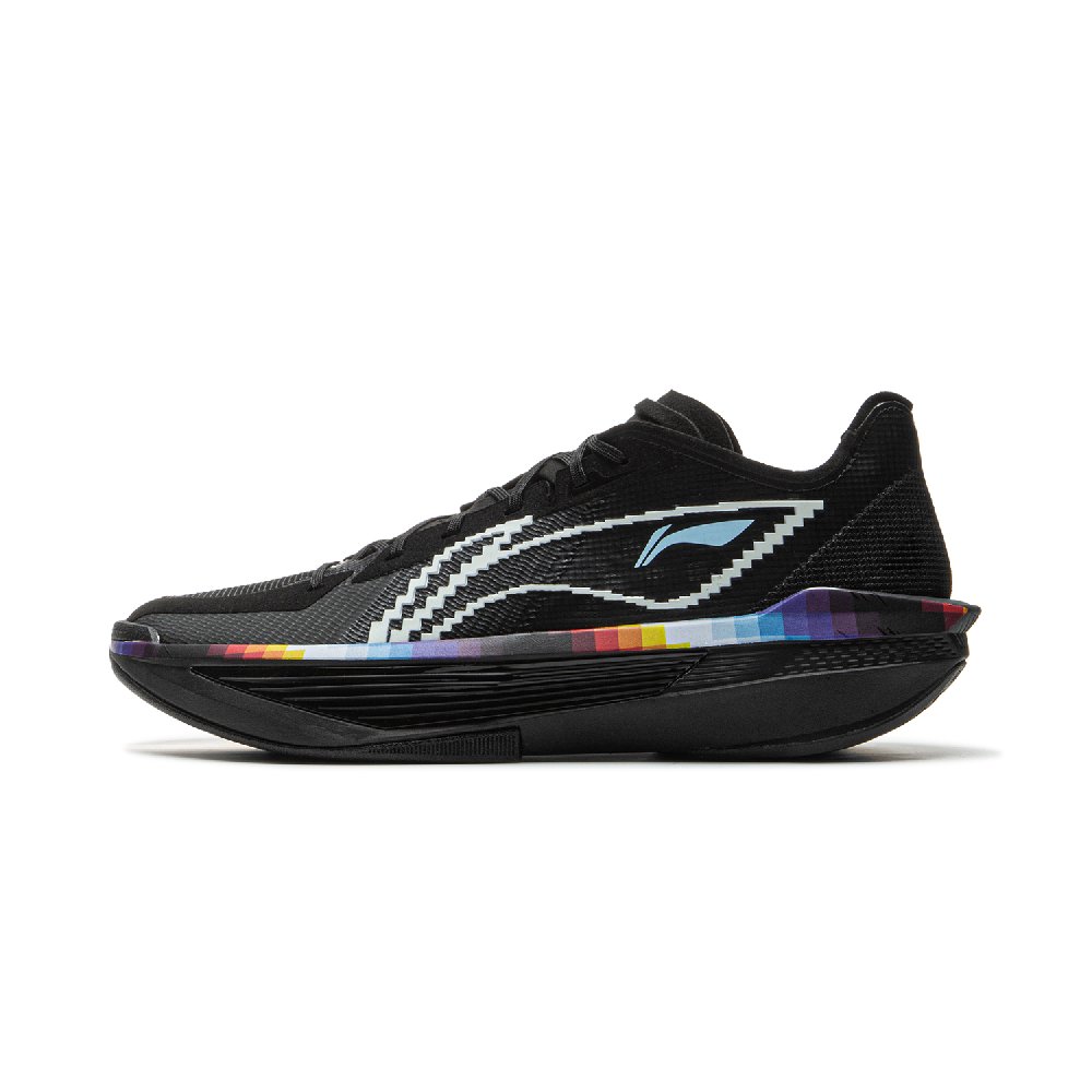 LiNing ULTRALIGHT Cushioning, Slip Resistant, Abrasion Resistant, Rebound Grip Low Top Basketball Shoes Men's Black