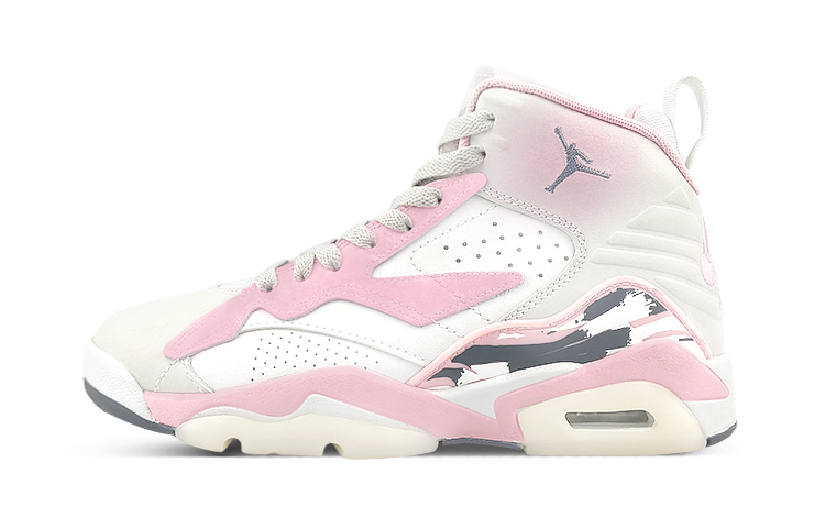 Jordan MVP High-Top Vintage Basketball Shoes Women's White Pink