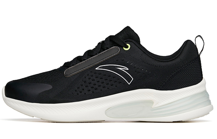 Anta Running Collection Cushioned Slip-Resistant Abrasion-Resistant Low-Top Running Shoes Men's Black