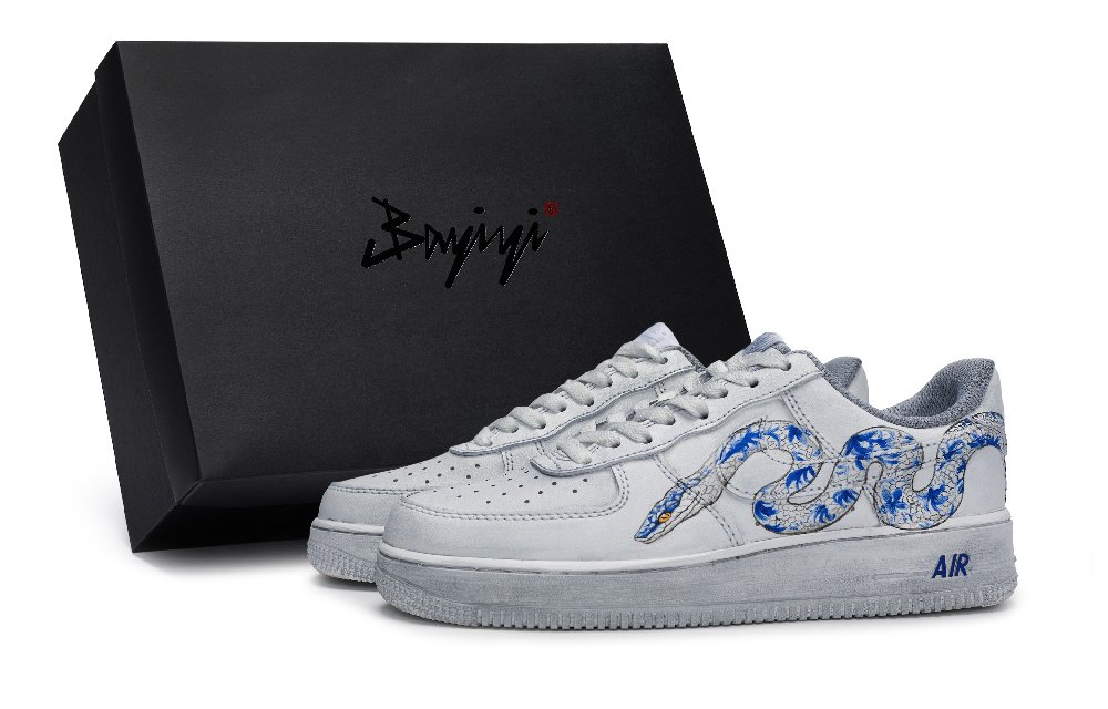 Nike Air Force 1 Skateboard Shoes Unisex Low-Top Blue