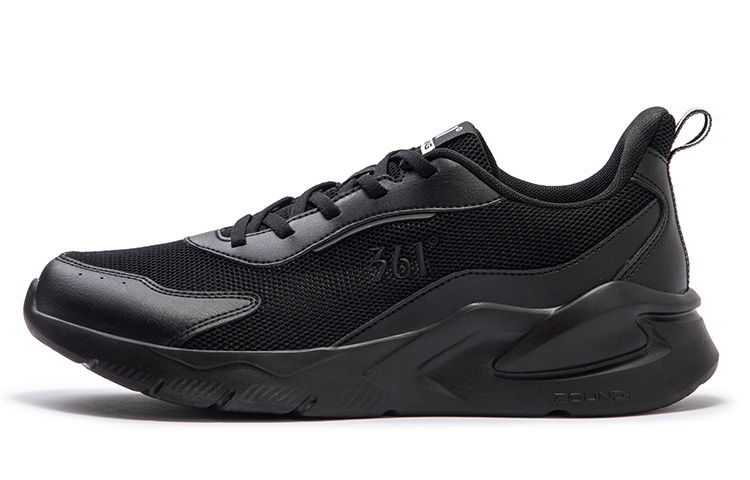361° Blade Cushioning, Slip Resistant, And Abrasion Resistant Low Top Running Shoes Men's Obsidian Black