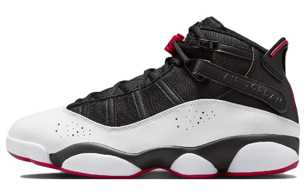 Jordan 6 Rings Black White Varsity Red