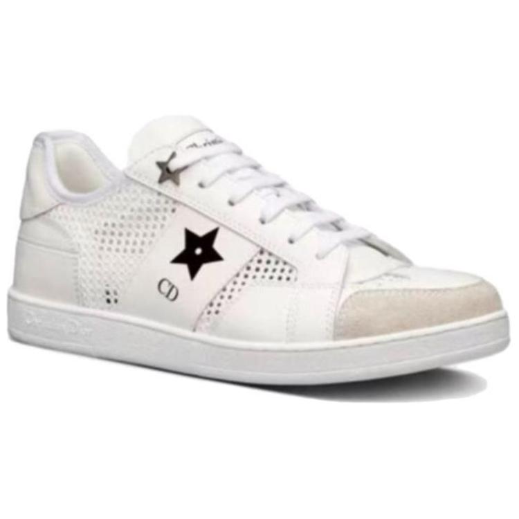 DIOR Star Platform Shoes Low Top Skateboard Shoes Women's White