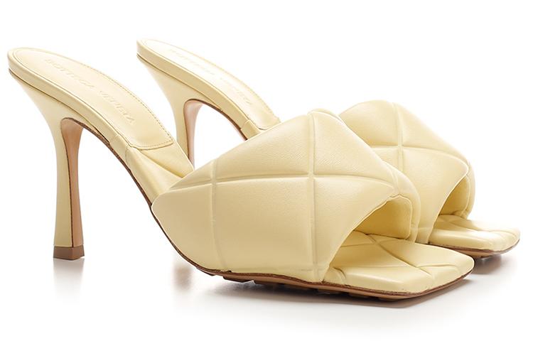 Bottega Veneta Lido Stylish Sandal 9cm Women's Yellow