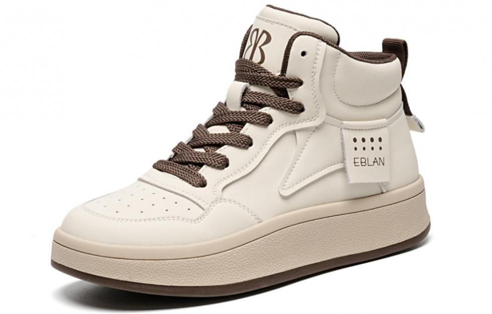 EBLAN Height Increasing Abrasion Resistant High Top Skateboard Shoes Women's Coffee купить в интернет-магазине Yoocart с быстрой доставкой по России.