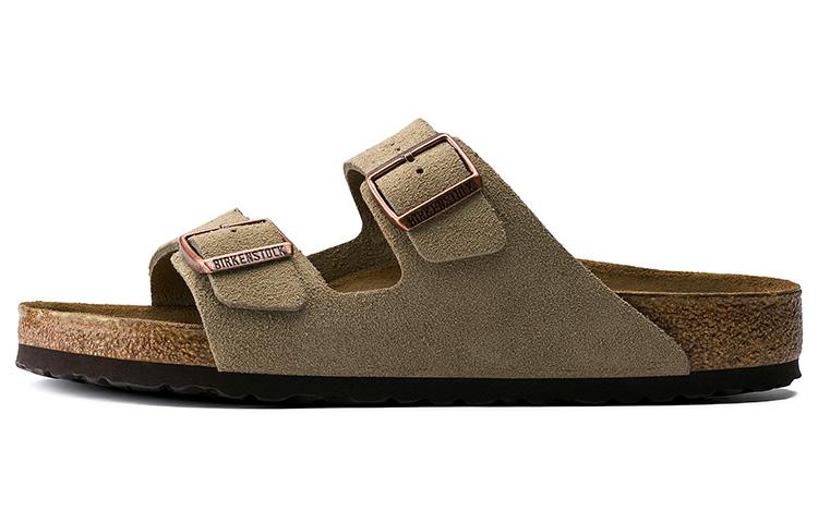 Birkenstock Arizona Soft Footbed Suede Leather 'Taupe'