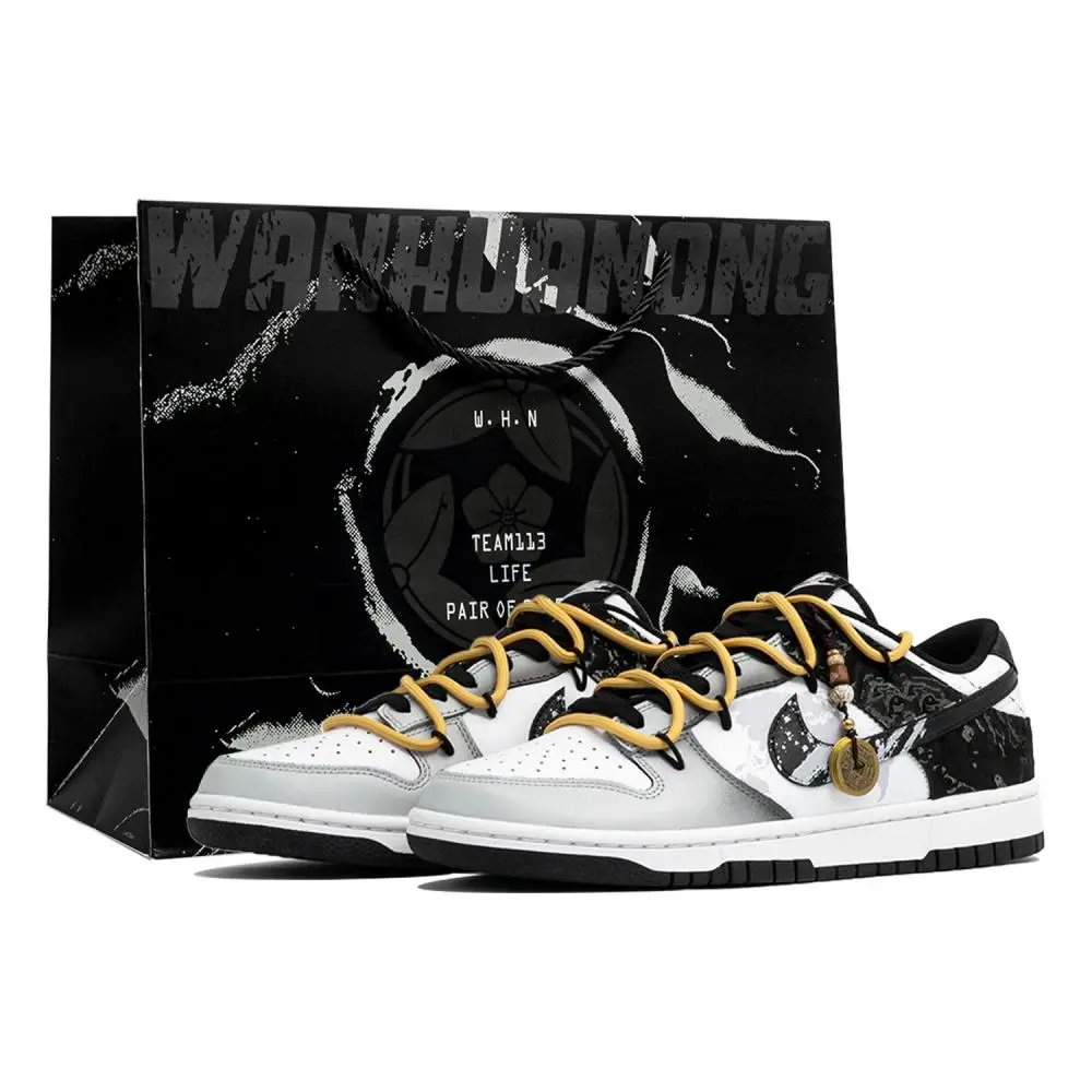 Nike Dunk Skateboard Shoes Men's Low top Black/Gray