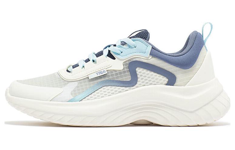 361° Anti Slip Wear Resistant Low Top Running Shoes Women's White Blue