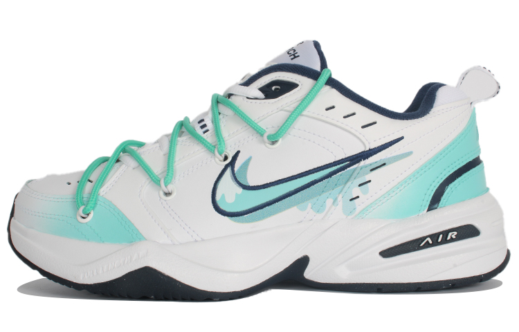 Nike Air Monarch 4 Low-Top Chunky Sneakers Unisex Blue White
