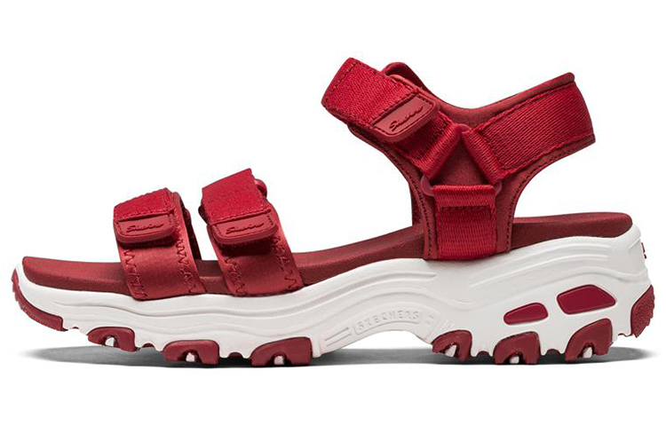 Skechers DLites Retro Panda Red Sandals Women's