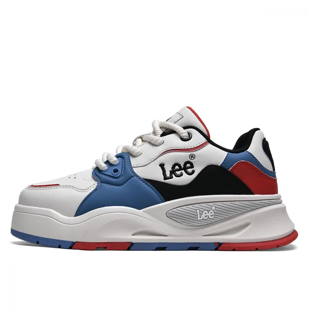Lee All Season Vintage, Classic Color Block Fashion, Minimalist Style Versatile Skateboard Shoes Men's
