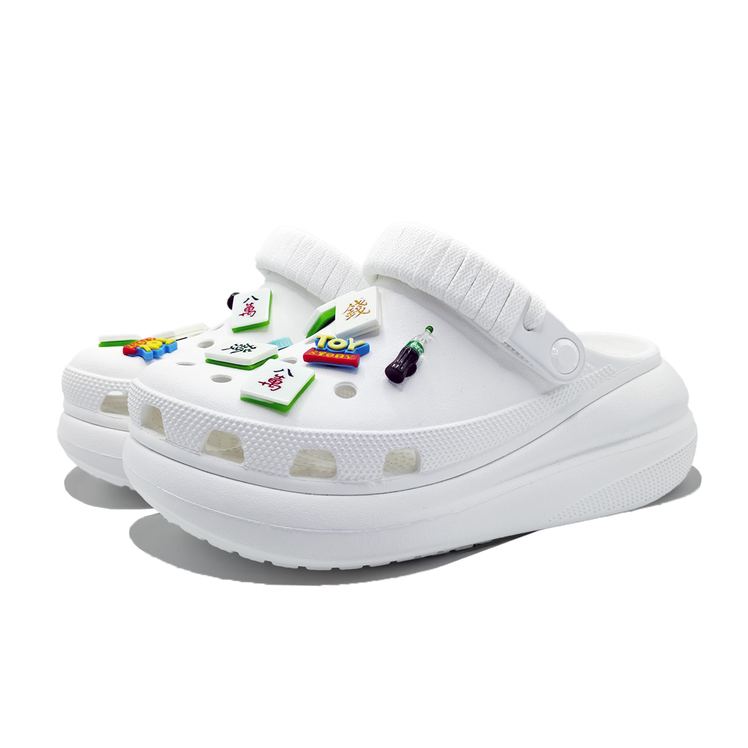 Crocs Crush Clog Tian Hu Mahjong, Pure Suit Clogs Unisex White купить в интернет-магазине Yoocart с быстрой доставкой по России.